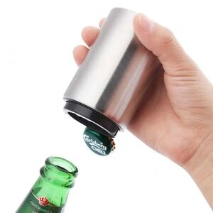 Automatic Beer Bottle Opener: (Stainless) - Push down, 3 colors available gold,
